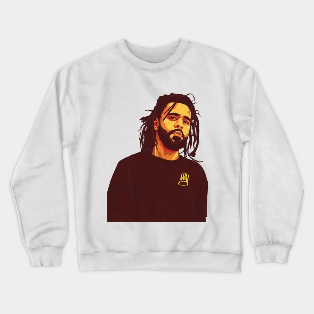 J Cole Crewneck Sweatshirt by Gavzilla